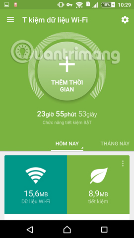 Thông tin dung lượng tiết kiệm