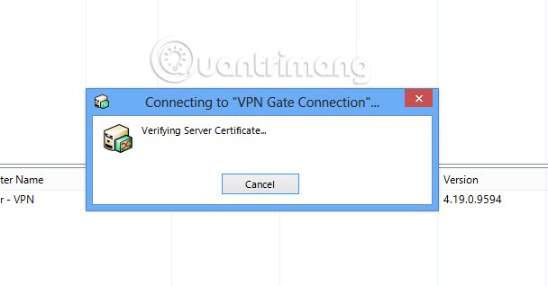 Tạo kết nối với VPN Server