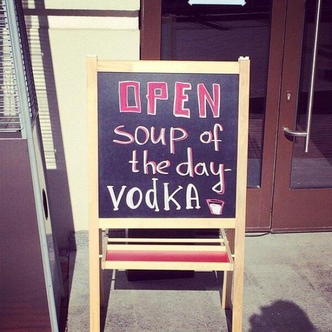 Món súp ngày hôm nay – Vodka