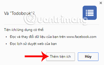 Todobook nhắc việc trên Facebook