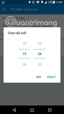 Thay đổi muc tiêu trên Zalo