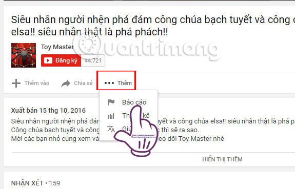 Báo cáo video Youtube Báo cáo video Youtube