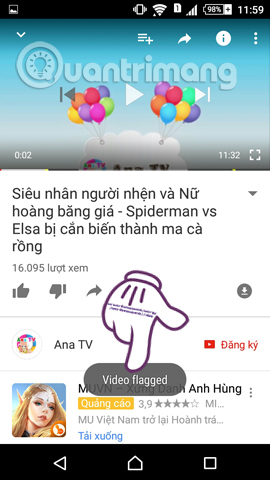 Video Youtube gắn cờ vi phạm  Video Youtube gắn cờ vi phạm