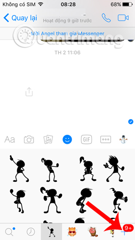 Thêm sticker cho Messenger