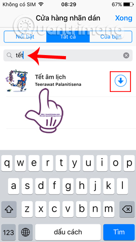 Sticker Tết Âm lịch Messenger