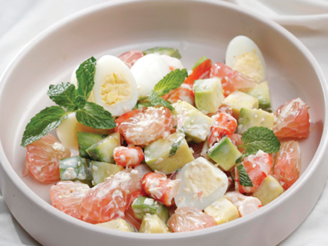 Saltad tôm trộn trái bơ