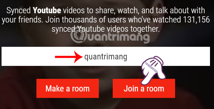 Tham gia phòng trên ShareTube