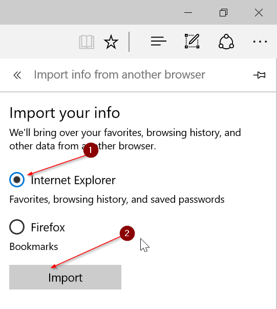 Cách nhập mật khẩu đã lưu trên trình duyệt Internet Explorer sang trình duyệt Edge