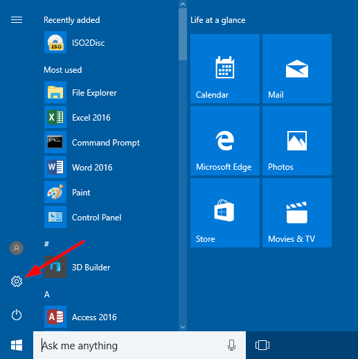 Tổng hợp một số cách truy cập nhanh ứng dụng Settings trên Windows 10