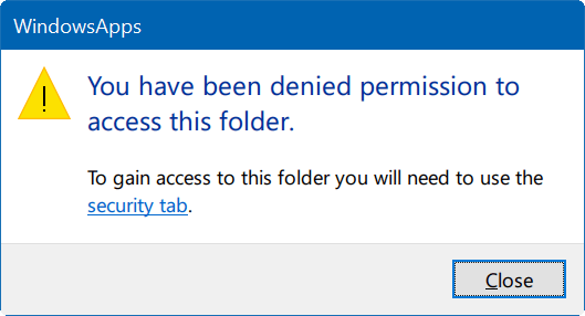 Hướng dẫn sửa lỗi: "You Have Been Denied Permission To Access This Folder" trên Windows 10