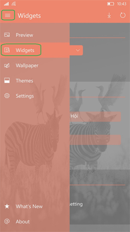 Các kiểu Widgets cho màn hình khóa