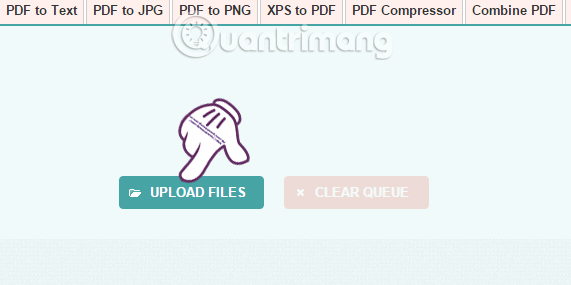 Nhập file PNG đổi sang file PDF
