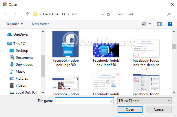 Tìm file PNG convert sang PDF