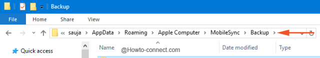 Làm thế nào để tìm vị trí sao lưu Windows 10 iTunes?