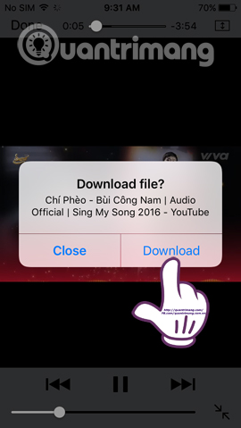 Download video Youtube trên iPhone