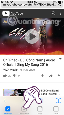 File video Youtube tải trên Browser and File Manager for Documents