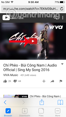 Phát video Youtube