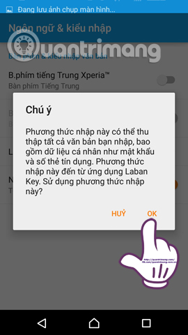 Thông báo Laban Key