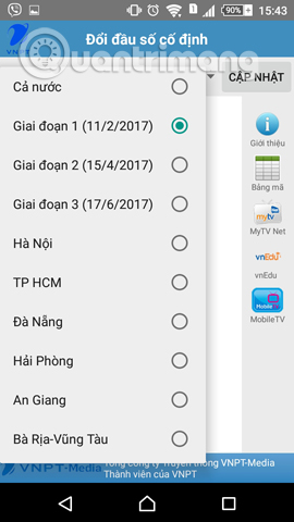 Bộ lọc số điện thoại đổi mã vùng