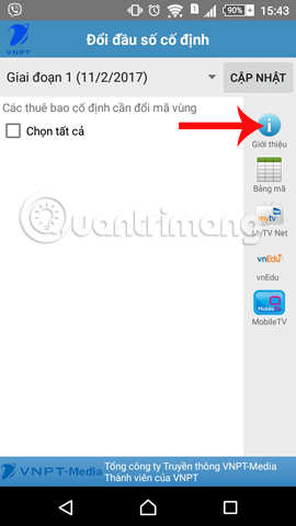 Ứng dụng VNPT Update Contacts