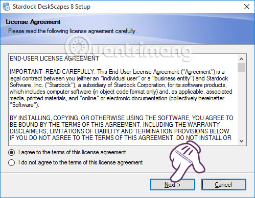 Cài đặt phần mềm DeskScapes 8