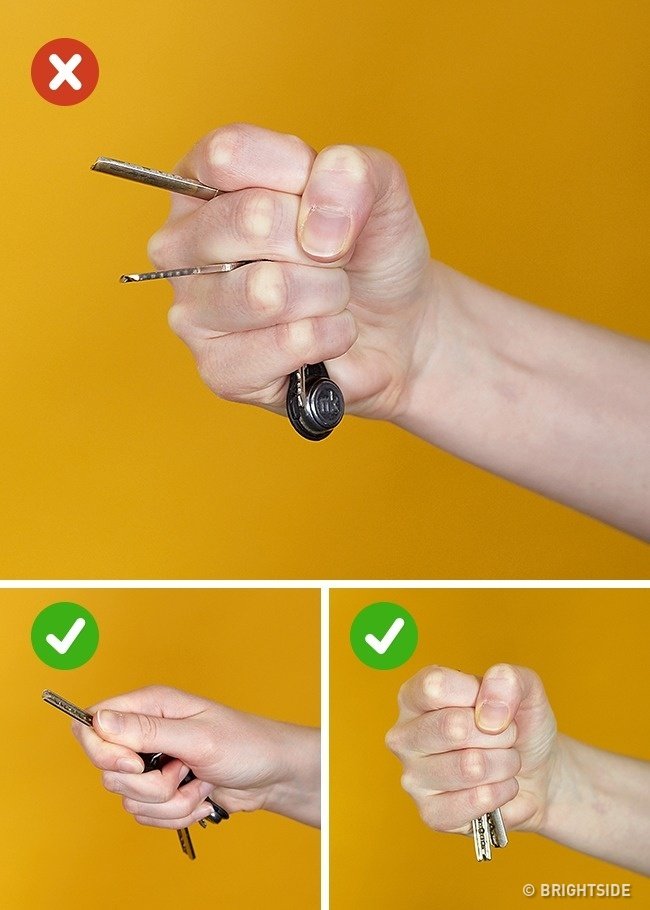 Sử dụng chìa khóa để tự vệ