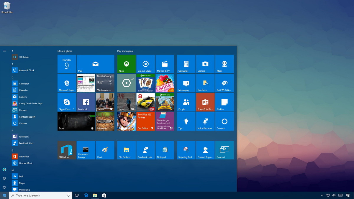 Sao lưu các thiết lập Start Menu trên Windows 10
