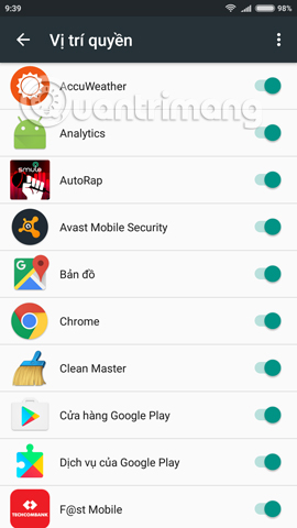 Cách chỉnh sửa quyền truy cập của ứng dụng trên Android