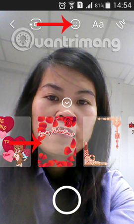 Hiệu ứng Valentine trên Messenger