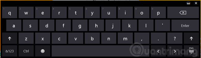 Đảm bảo chọn Touch Keyboard