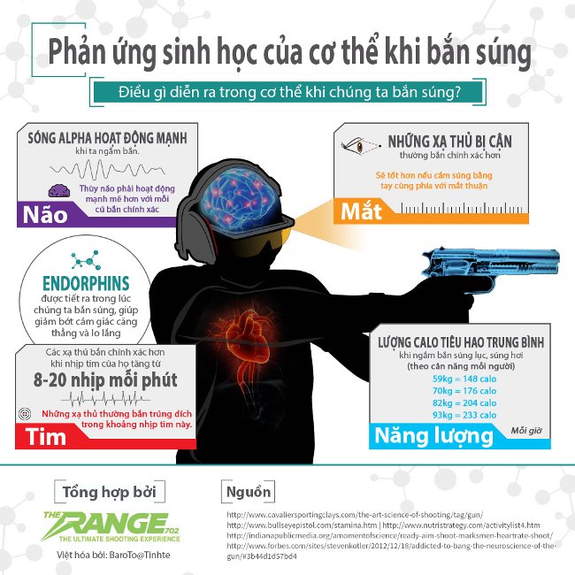 Phản ứng sinh học khi cơ thể bắn súng