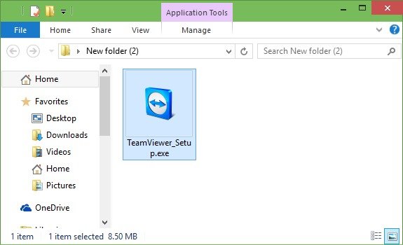 Biểu tượng File cài đặt Teamviewer