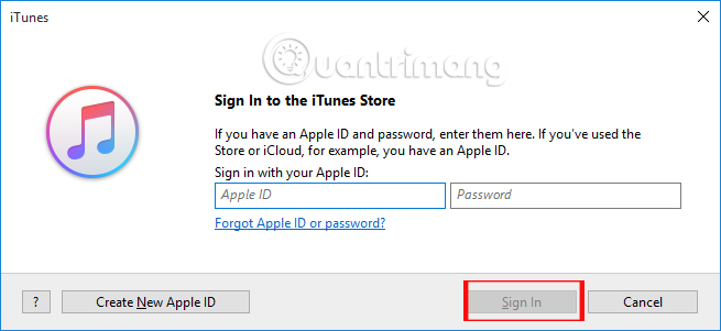 Nhận mã xác minh trên iTunes