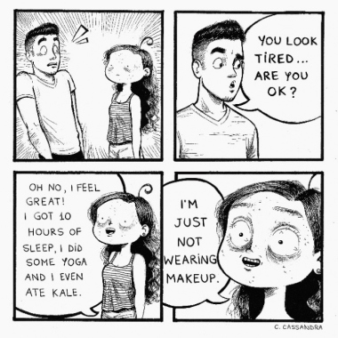 Bạn có tự tin tháo lớp trang điểm ra không?