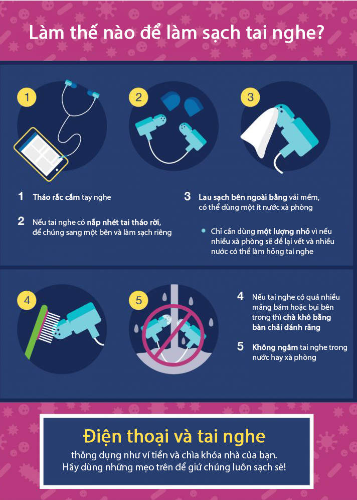 Cách làm sạch tai nghe 