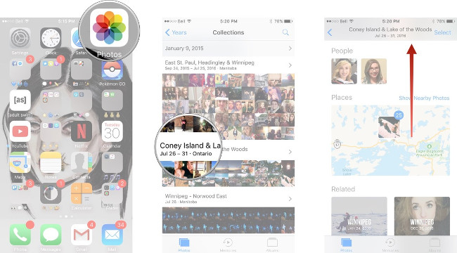 Xem địa điểm ảnh đã chụp trên bản đồ Xem địa điểm ảnh đã chụp trên bản đồ