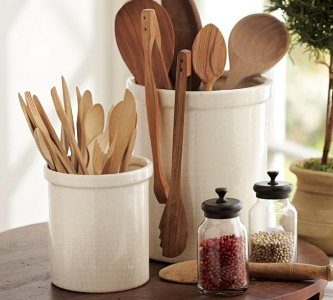 Sử dụng thìa gỗ