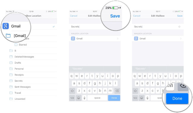 Chọn folder, nhấn Save > Done Chọn folder, nhấn Save > Done