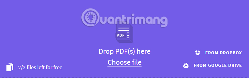 Chọn file PDF muốn gộp trên Smallpdf