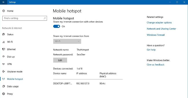 Chia sẻ kết nối Internet