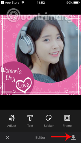 Tải hình ảnh ghép trên Ephoto 360