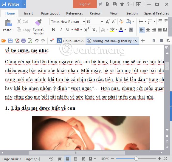 Mở file văn bản sau khi chuyển đổi