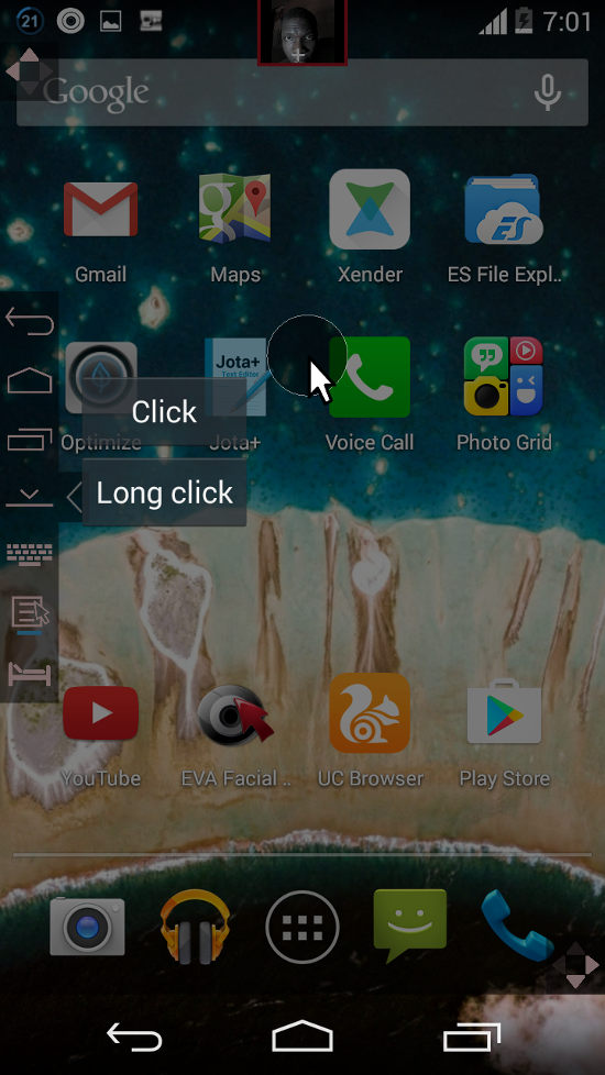 Cử động khuôn mặt để di chuyển con trỏ chuột Cử động khuôn mặt để di chuyển con trỏ chuột