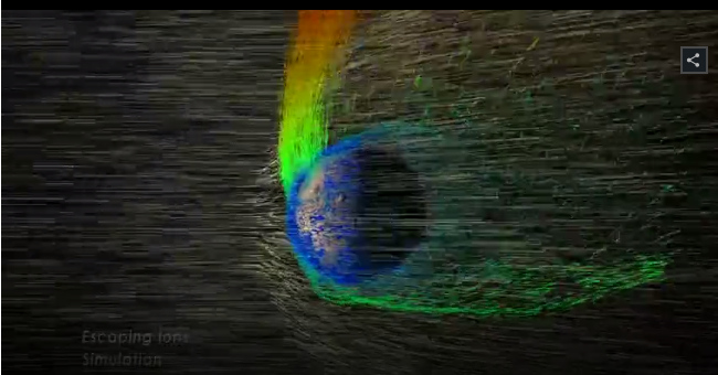Gió Mặt Trời đã tước đi khí quyển và có thể là sự sống trên sao Hỏa từ hàng tỷ năm trước