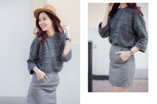 Hoặc bạn cũng có thể mix đồ theo style ton-sur-ton Hoặc bạn cũng có thể mix đồ theo style ton-sur-ton