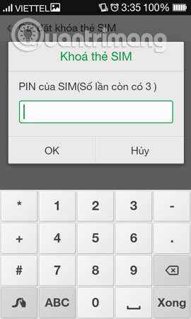 Hướng dẫn cài đặt mã PIN cho SIM điện thoại