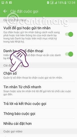 Chọn tính năng Chặn số điện thoại Android Chọn tính năng Chặn số điện thoại Android