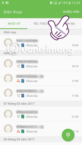 Tùy chọn cuộc gọi  Tùy chọn cuộc gọi