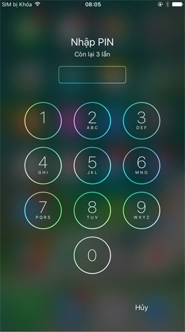 Đặt mã PIN cho SIM