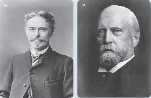 Edward Drinker Cope (trái) - Othniel Charles Marsh và cuộc chiến tranh về xương